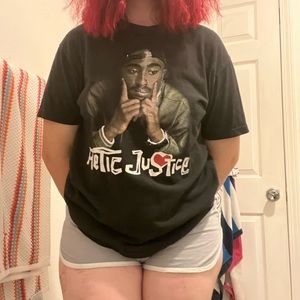 Poetic Justice Black Graphic T-shirt